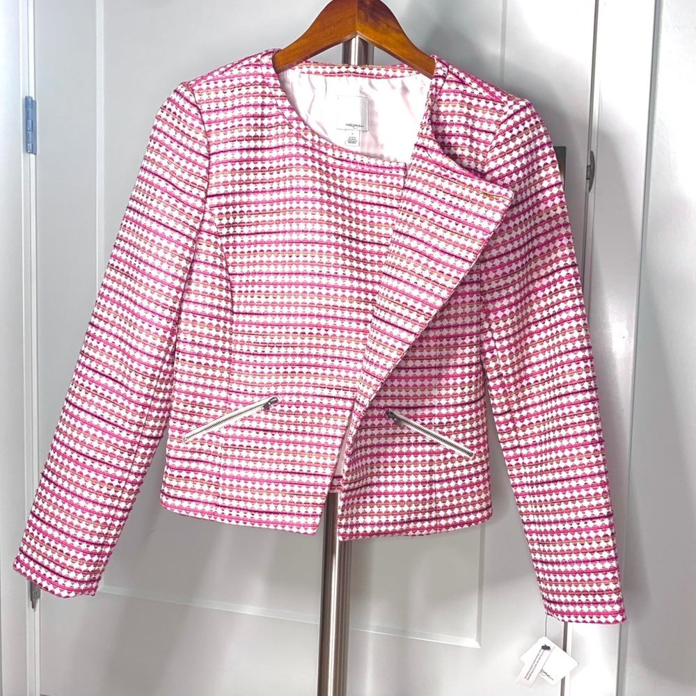 Halogen Blazer- Pink/Yellow Size S